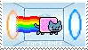 Nyan cat stamp